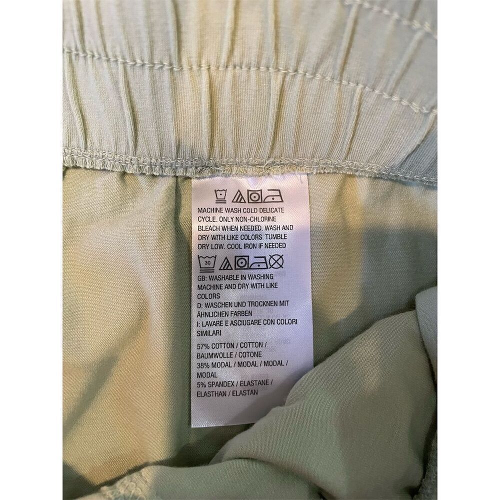 3/$15 Anybody Women's Leisure Pants M Green Elastic Waist Casual Relaxed Fit - Picture 9 of 9